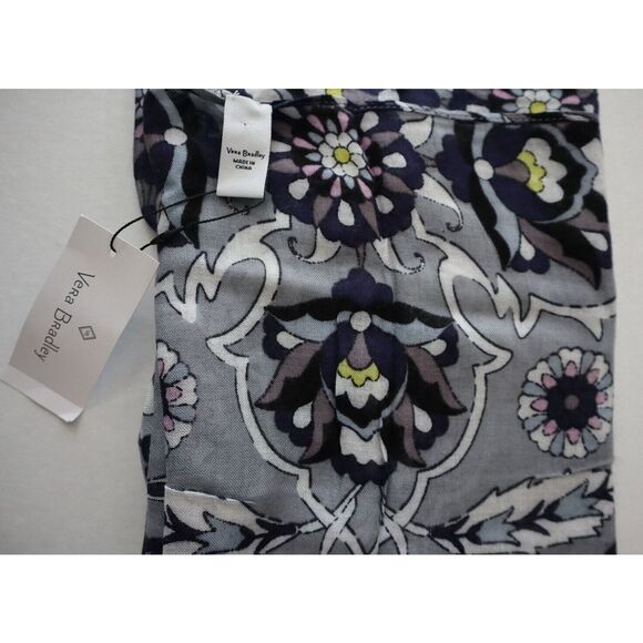 Vera Bradley 22842-X40 Women's Gray *Plaza Tile* Soft Fringe Scarf - Picture 4 of 9